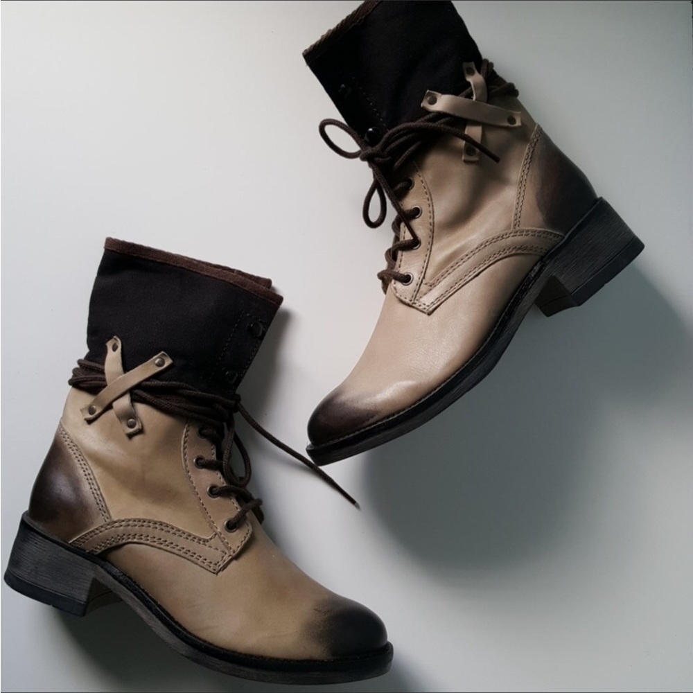 Matisse for free people mechanic tan bike boots